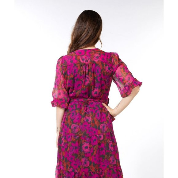 ESQUALO Floral Wilding Maxi Wrap Dress - Picture 5 of 7